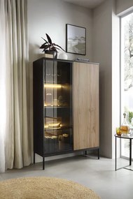 Dvojdverová vitrína Sento (WTSZ104) so ​​zásuvkou, LED