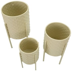 Kovové obaly na kvetináče v súprave 3 ks ø 36 cm Betsy – Mauro Ferretti