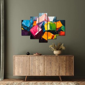 Obraz - Farebné kocky (150x105 cm)