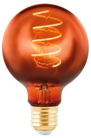 LED globe E27 G80 4W filament 2 000K medená