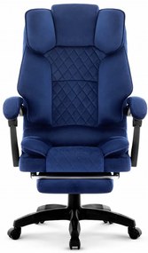 Ergonomická kancelárska stolička HC-1031 s podnožkou - modrá