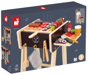 Drevený gril s doplnkami