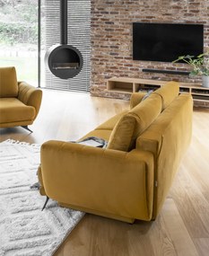 Rozkladacia sedacia súprava s úložným priestorom Meri 3+1+1 - mentolová