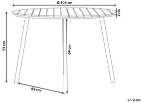Záhradný stôl COVELL (hnedá) (pre 4 osoby). Vlastná spoľahlivá doprava až k Vám domov. 1022986