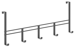 Čierny kovový vešiak na dvere 38 cm Lava - Metaltex