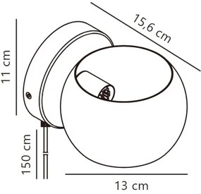 Nordlux - Nastaviteľné nástenné bodové svietidlo BELIR 1xG9/5W/230V biela