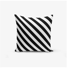 Súprava 4 obliečok na vankúše Minimalist Cushion Covers BW Graphic Patterns, 45 x 45 cm