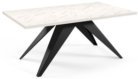 Rozkladací jedálenský stôl MASON biely mramor Rozmer stola: rozmer 140cm