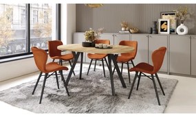 Rozkladací jedálenský stôl ARTUR dub craft/čierna