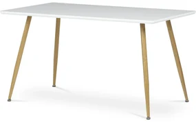 Jedálenský stôl 140 x 80 cm, biela