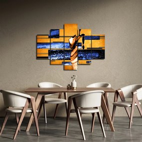 Obraz abstraktné maľby (150x105 cm)