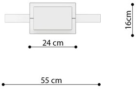 Thoro TH.220 - LED Luster na lanku RIO LED/30W/230V CRI90 3000K pr. 55 cm zlatá