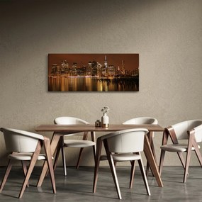 Obraz nočného mesta (120x50 cm)