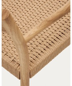 Jedálenská stolička z dubového dreva v prírodnej farbe Yalia – Kave Home