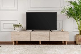 TV stolík/skrinka Alvindel (travertín). Akcia -19%. Vlastná spoľahlivá doprava až k Vám domov. 1127715