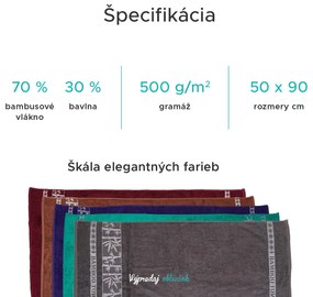 Bambusová osuška BAMBOO 70x140 cm zelená, 70% bambus | 30% bavlna