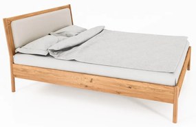 Dvojlôžková posteľ z dubového dreva s čalúneným čelom 160x200 cm Pola - The Beds