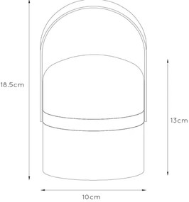 Lucide 06802/01/33 -LED Vonkajšia stmievateľná lampa LITTLE JOE LED/0,3W/3,7V IP44