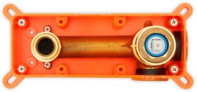 Podomietková umývadlová batéria s inštalačným boxom Rea Lungo zlatá