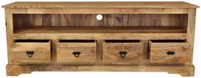 furniture-nabytek.cz - Drevený tv stolík z masívu mango 160x60x45