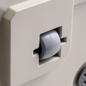 Květináč na kolečkách BETONIQUE 40x40 cm béžový