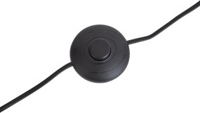 Priemyselná stojaca lampa čierna s drevom 2-svetlá - Jakub