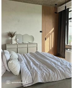 Komoda Evane E10  (sivá + čierna). Vlastná spoľahlivá doprava až k Vám domov. 1100189