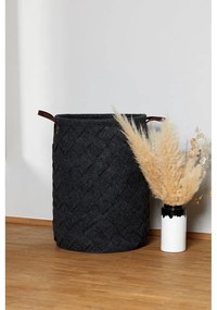 Čierny kôš na bielizeň Wenko Trovo, objem 75 l