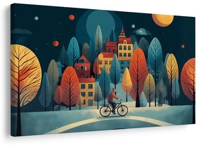 Obraz zimná jazda pod hviezdami