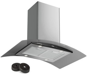 Klarstein Colette, digestor, 90 cm, 600 m³/h, energetická trieda A, ušľachtilá oceľ, strieborný