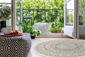 Koberec kruh SIZAL FLAT 48834866 krémový