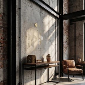 Toolight Toolight, LED nástenné svietidlo, 10W, 1000lm, 4000K, G177-W, zlatá lesklá, OSW-07821