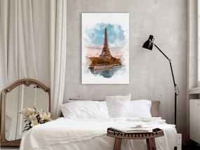 Artgeist Obraz - Paris View (1 Part) Vertical Veľkosť: 80x120, Verzia: Premium Print