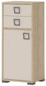 Komoda 1D2S Kiki OR12-BK/KI-01 beech/sand