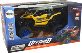 LEAN Toys Terénne auto Off-Road s diaľkovým ovládaním 2,4 GHz v mierke 1:16, žlté
