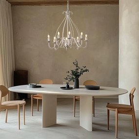 Klasický luster krémový 8-svetiel - Giuseppe