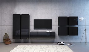 Nástenná skriňa Vivien 50 cm čierny lesk