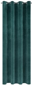 ZATEMŇOVACÍ ZÁVES NA KRÚŽKOCH RIA 140X250 CM TMAVÁ TYRKYSOVÁ