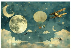 Tapeta snová obloha s lietadlami