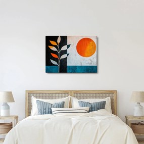 Obraz - Abstrakcia rastliny a slnka (70x50 cm)