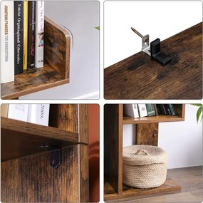 Drevená polica na knihy LBC66BXV1