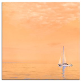 Obraz na plátne - Plachetnica na mori - štvorec 3248FA (80x80 cm)