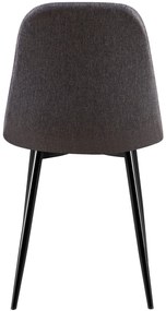 Stolička Giverny látka - tmavosivá