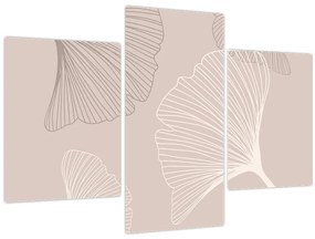 Obraz - Béžové listy N⁰6 (90x60 cm)