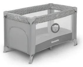 Lionelo - Cestovná postieľka STEFI šedá