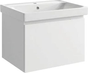 Kúpeľňová skrinka s umývadlom Naturel Ancona 60x45x46 cm biela lesk ANCONA260BLU5