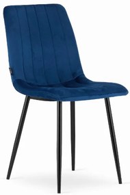 Zamatová stolička Verona modrá