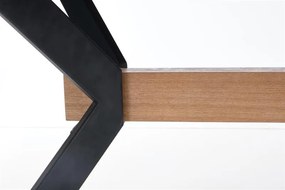 ROZKLADACÍ JEDÁLENSKÝ STÔL RODAN PRÍRODNÝ DUB + ČIERNY 160 - 220 cm