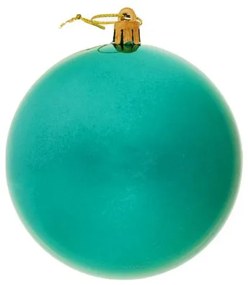 DECOLED Plastová lopta, 10 cm, pávia zelená, 6x lesklá
