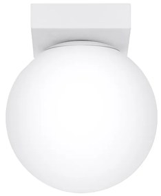 Stropné svietidlo Yoli, 1x biele sklenené tienidlo, w